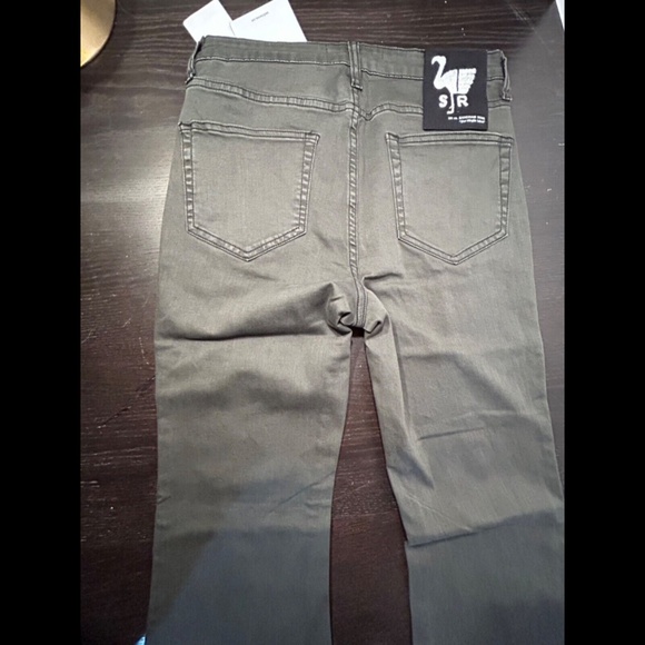 Sandrine Rose x Free People Super Flare Denim Jeans Charbon Size 29 - Picture 8 of 15